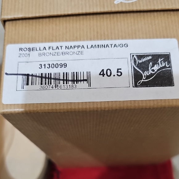 Christian Louboutin Brown Leather Ballet Flats - Picture 9 of 9